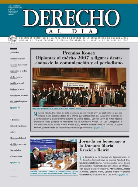 Tapa de Derecho al Día - Edición 113