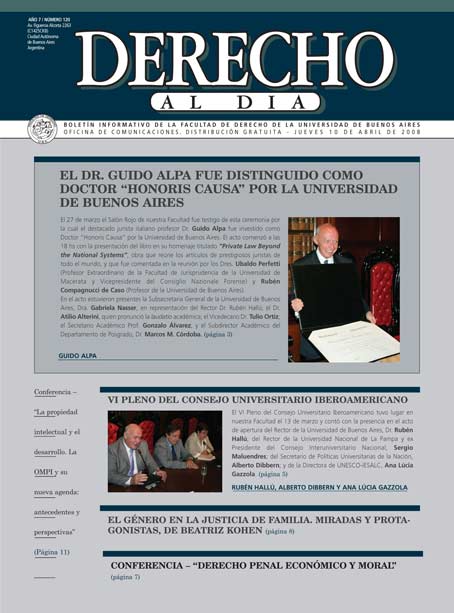 Tapa de Derecho al Día - Edición 120