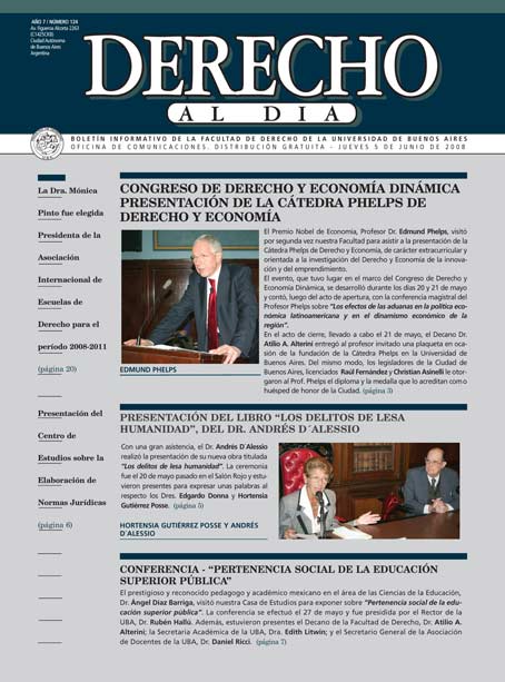 Tapa de Derecho al Día - Edición 124
