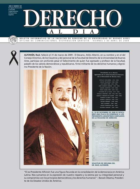 Tapa de Derecho al Día - Edición 139