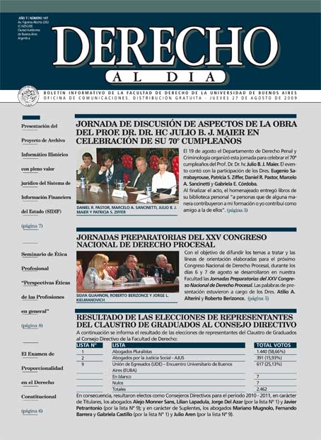 Tapa de Derecho al Día - Edición 147