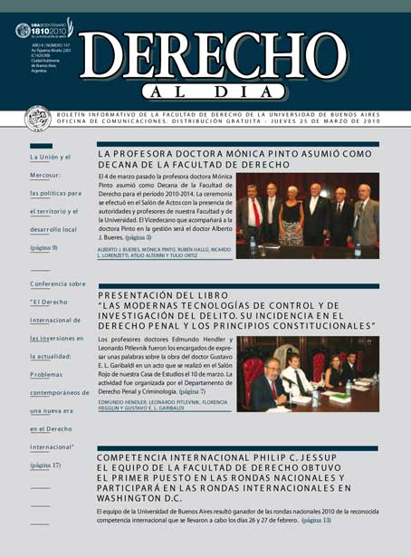 Tapa de Derecho al Día - Edición 157