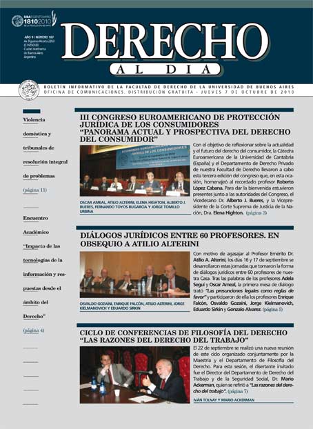Tapa de Derecho al Día - Edición 167