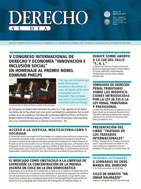 Tapa de Derecho al Día - Edición 197