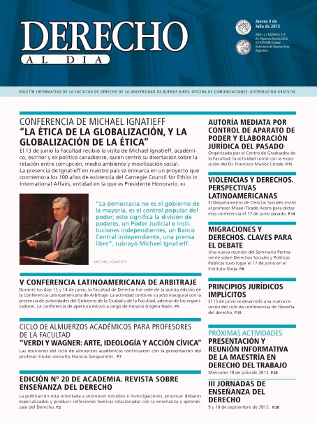 Tapa de Derecho al Día - Edición 214
