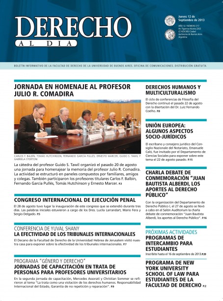 Tapa de Derecho al Día - Edición 217