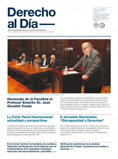Tapa de Derecho al Día - Edición 231