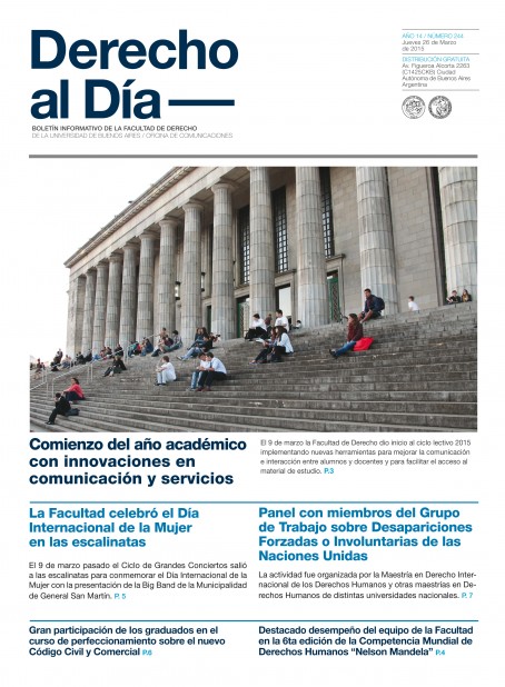 Tapa de Derecho al Día - Edición 244