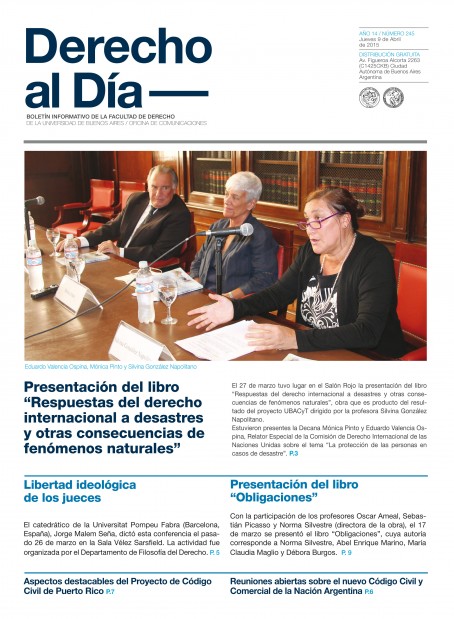 Tapa de Derecho al Día - Edición 245