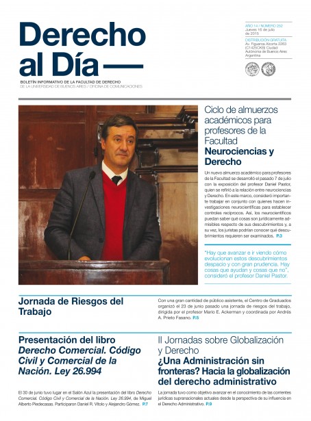 Tapa de Derecho al Día - Edición 252