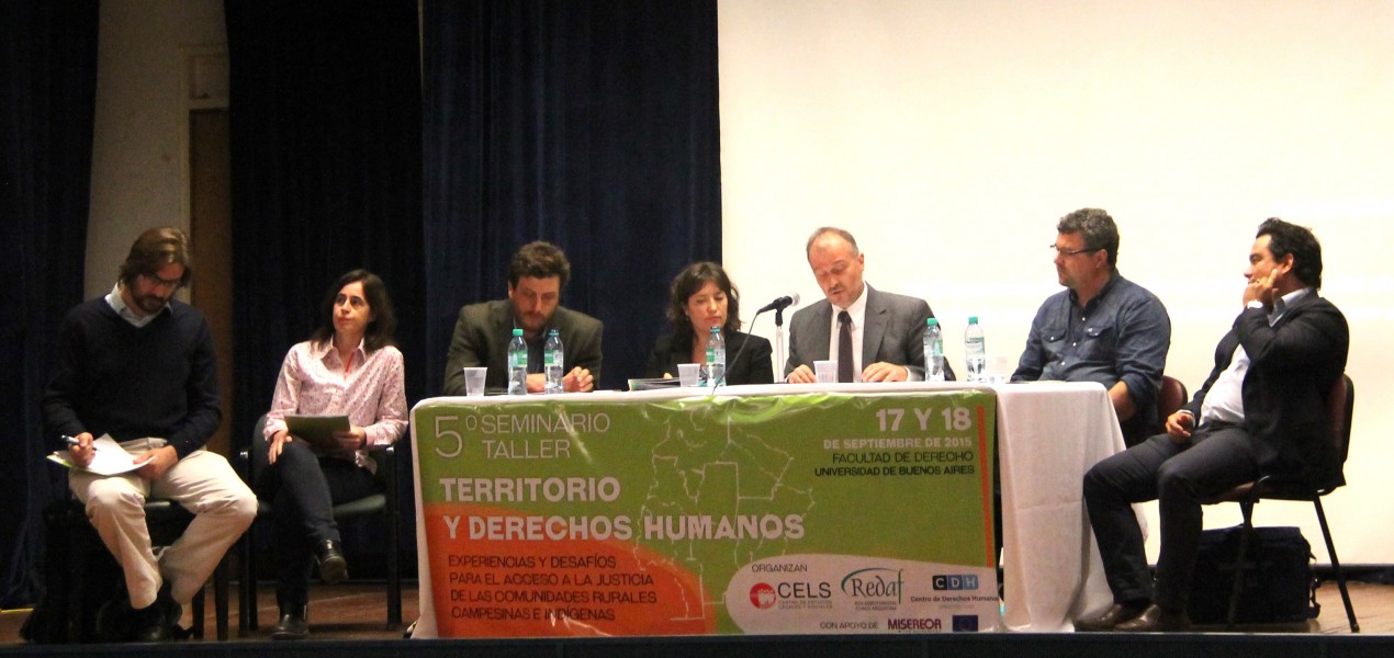 Martín Sigal, Silvina Ramírez, Gastón Chillier, Liliana Ronconi, Miguel Brassiolo, Robert Grosse y Luis Pedro Pereira Mateus