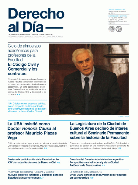 Tapa de Derecho al Día - Edición 259