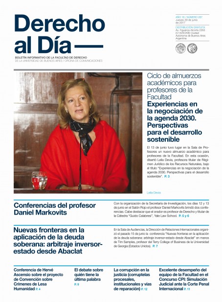 Tapa de Derecho al Día - Edición 287