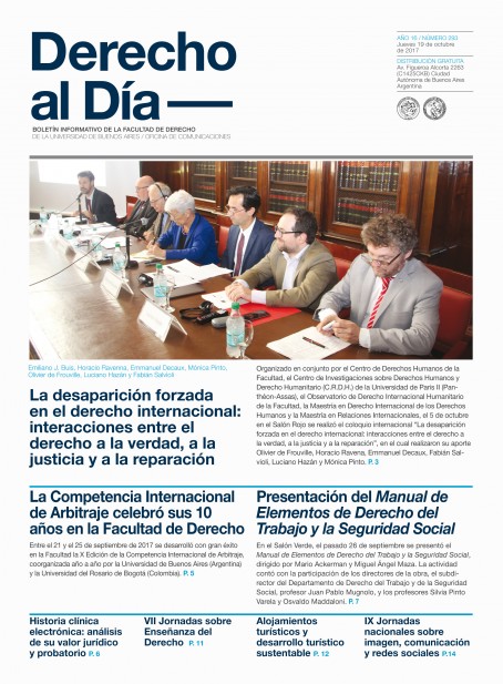 Tapa de Derecho al Día - Edición 293
