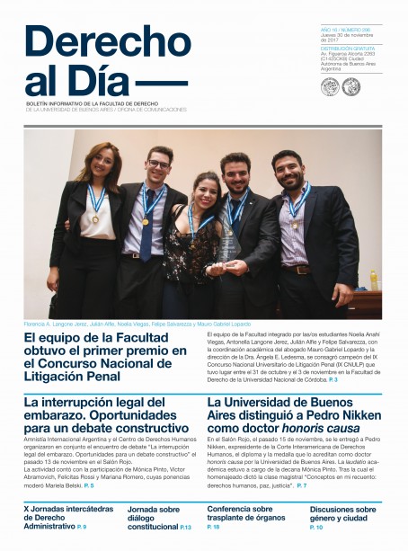Tapa de Derecho al Día - Edición 296
