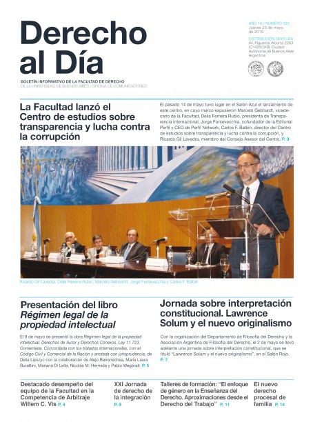 Tapa de Derecho al Día - Edición 320
