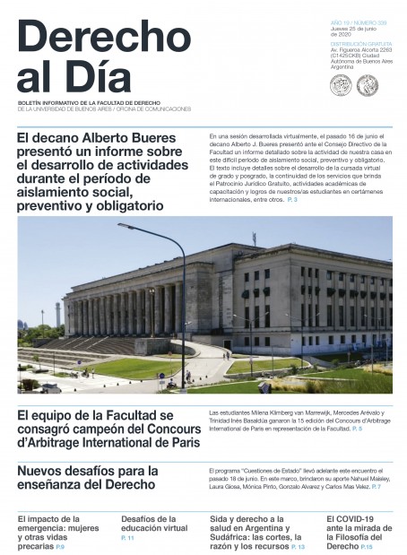 Tapa de Derecho al Día - Edición 339