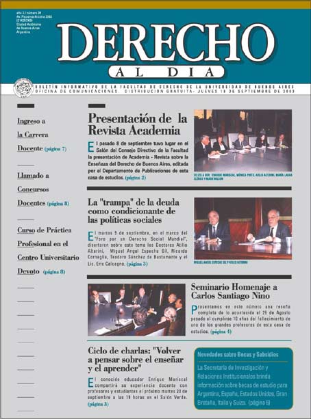 Tapa de Derecho al Día - Edición 34