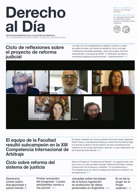 Tapa de Derecho al Día - Edición 345