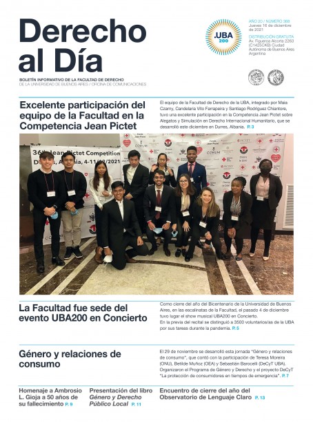 Tapa de Derecho al Día - Edición 368