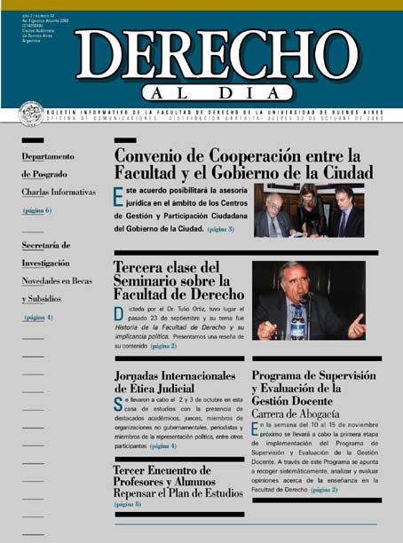 Tapa de Derecho al Día - Edición 37