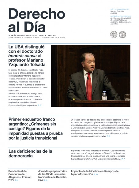 Tapa de Derecho al Día - Edición 376