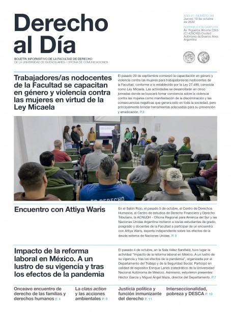Tapa de Derecho al Día - Edición 381
