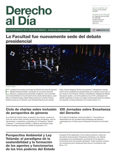 Tapa de Derecho al Día - Edición 397