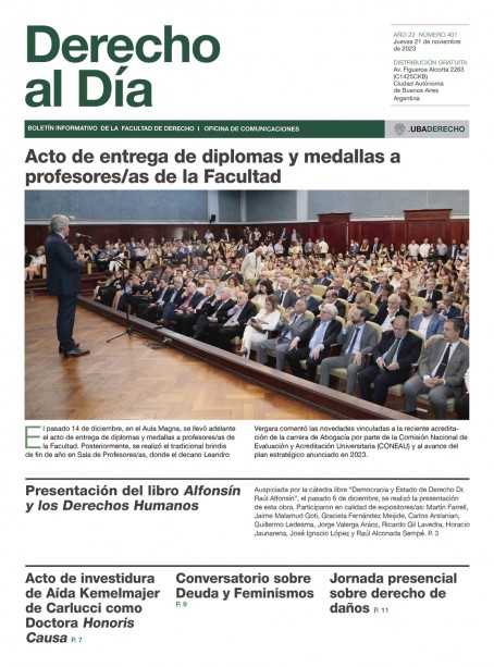 Tapa de Derecho al Día - Edición 401