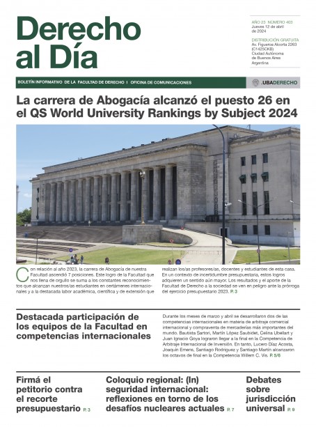 Tapa de Derecho al Día - Edición 403