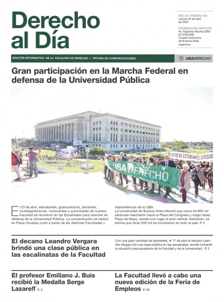 Tapa de Derecho al Día - Edición 404