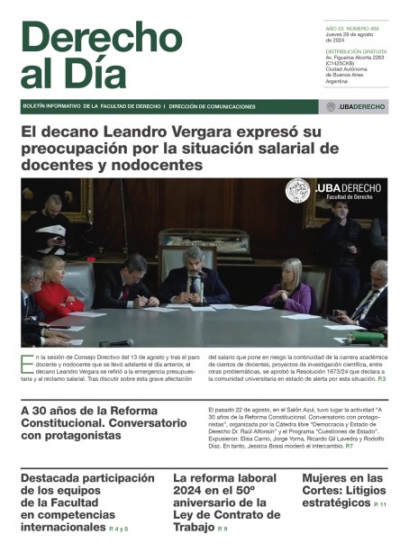 Tapa de Derecho al Día - Edición 409