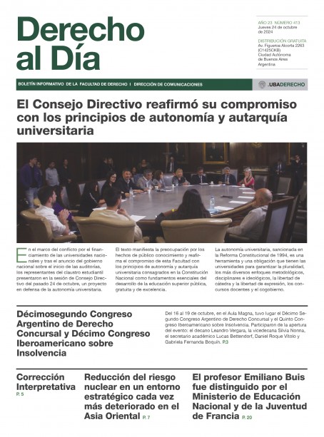 Tapa de Derecho al Día - Edición 413