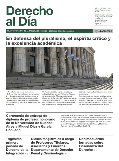 Tapa de Derecho al Día - Edición 414
