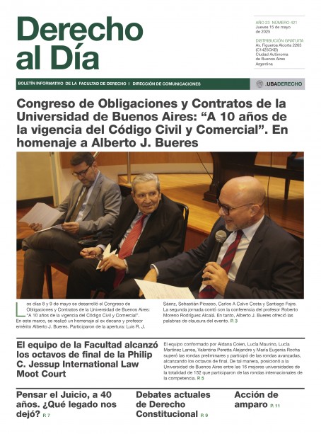 Tapa de Derecho al Día - Edición 421