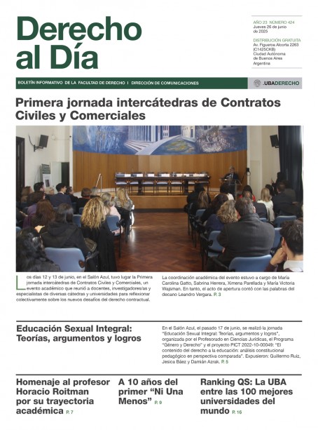 Tapa de Derecho al Día - Edición 424