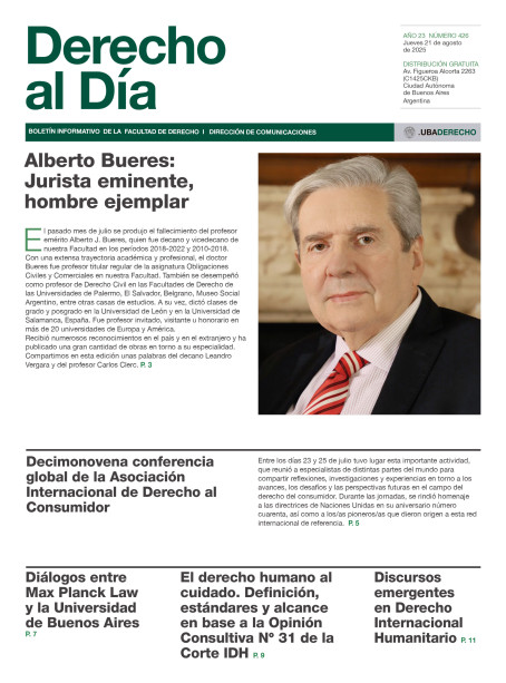 Tapa de Derecho al Día - Edición 426