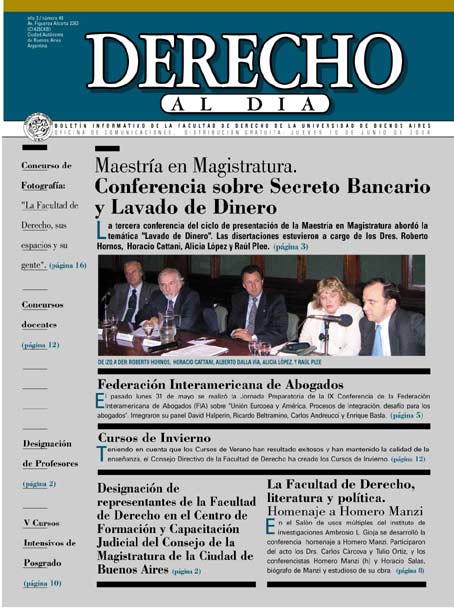 Tapa de Derecho al Día - Edición 49
