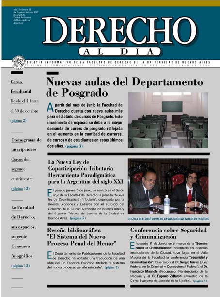 Tapa de Derecho al Día - Edición 50