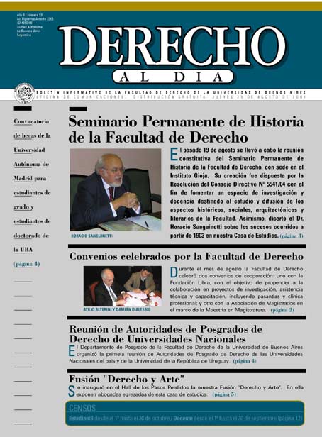 Tapa de Derecho al Día - Edición 53