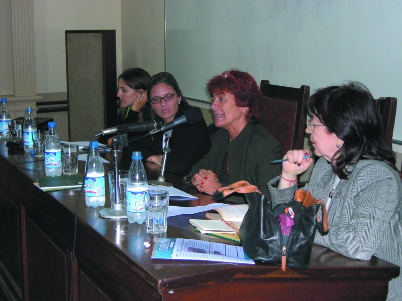 Luisa Cabal, Paola Bergallo, Mónica Pinto y María Mercedes Gómez