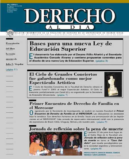 Tapa de Derecho al Día - Edición 71