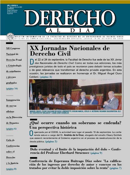 Tapa de Derecho al Día - Edición 76