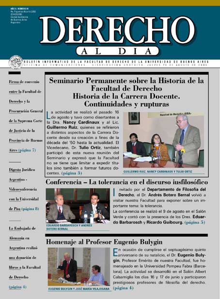 Tapa de Derecho al Día - Edición 91