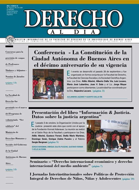Tapa de Derecho al Día - Edición 95