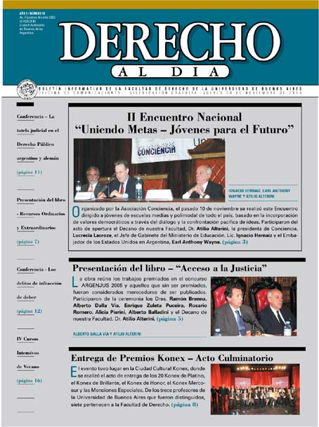 Tapa de Derecho al Día - Edición 98